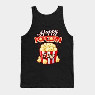 Happy Popcorn Day Tank Top